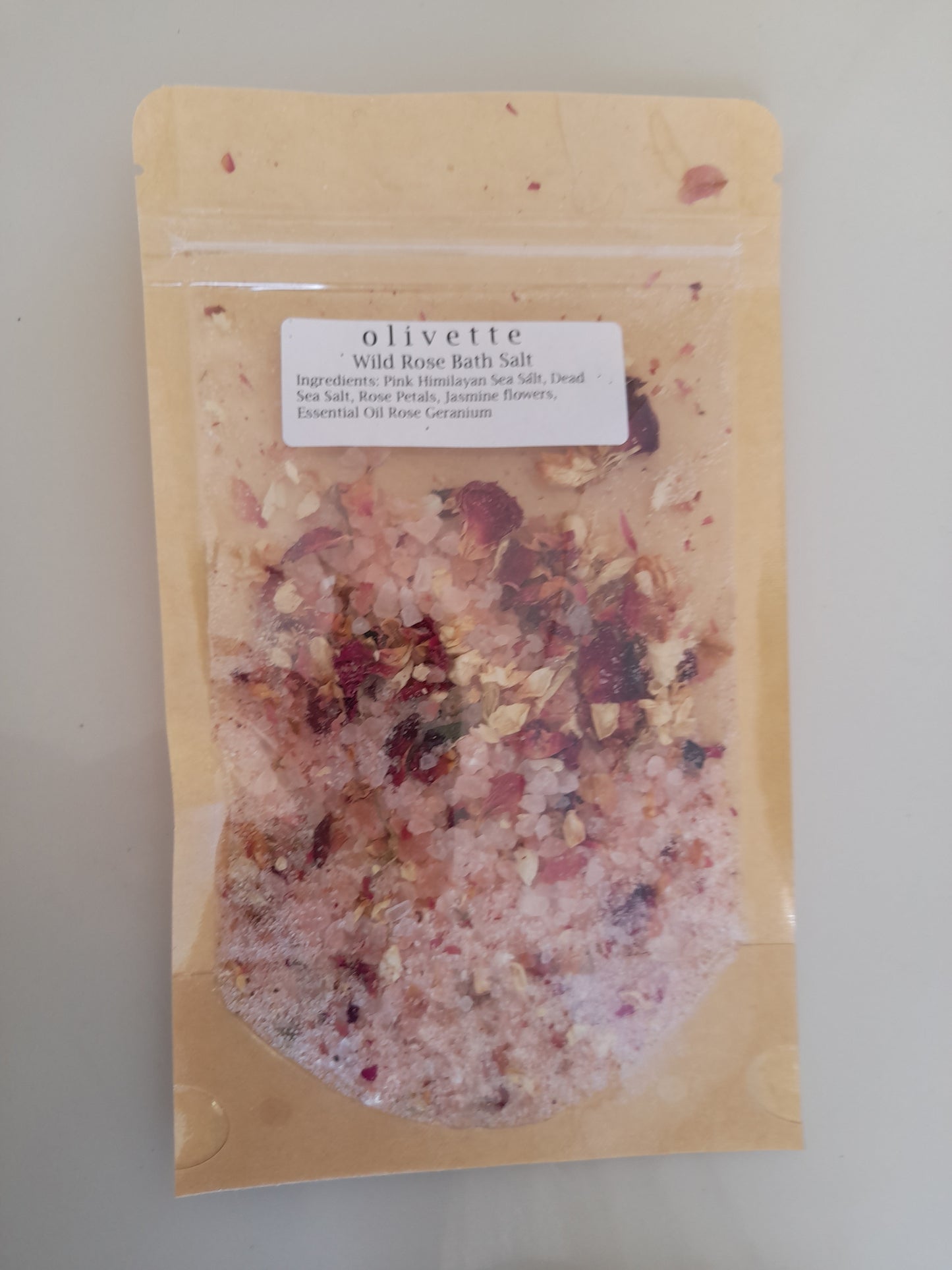 Wild Rose Bath Salts packet